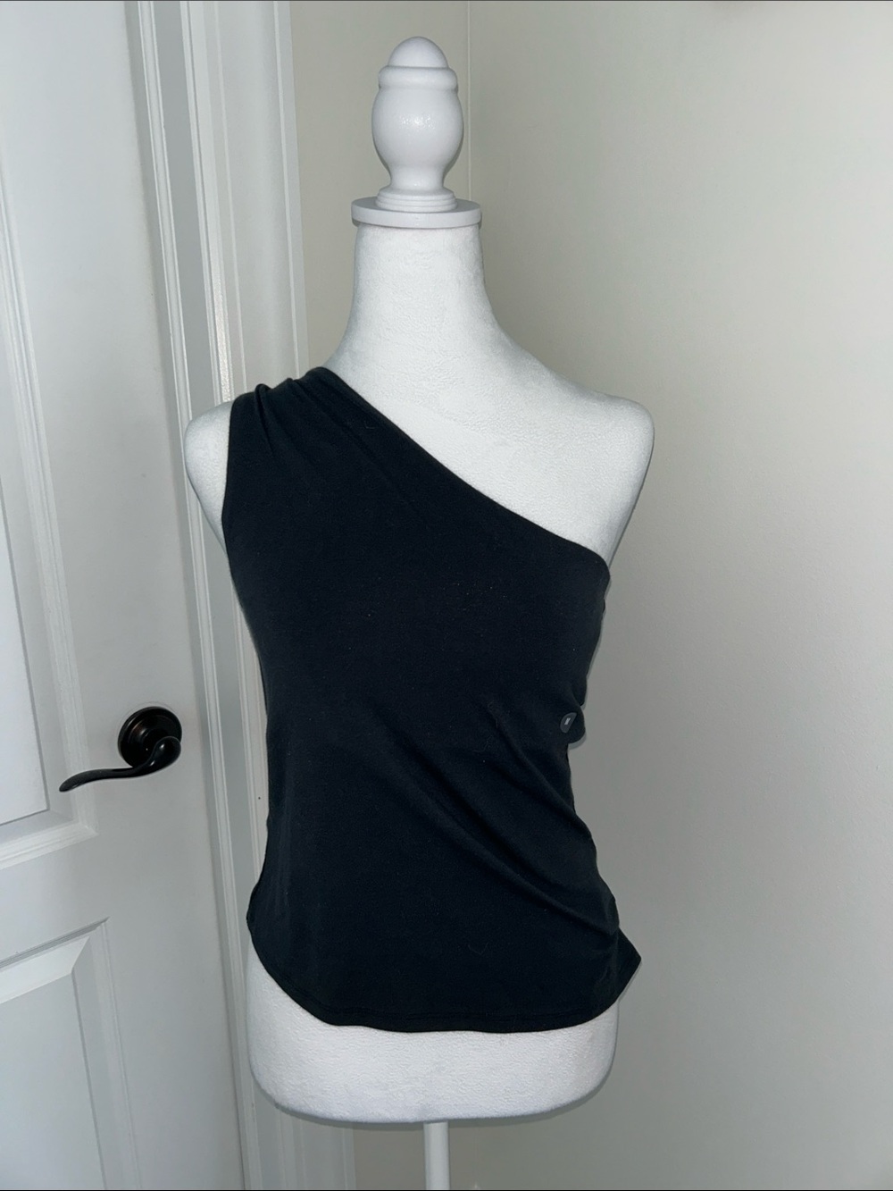 Hollister Black One-Shoulder Tank Top